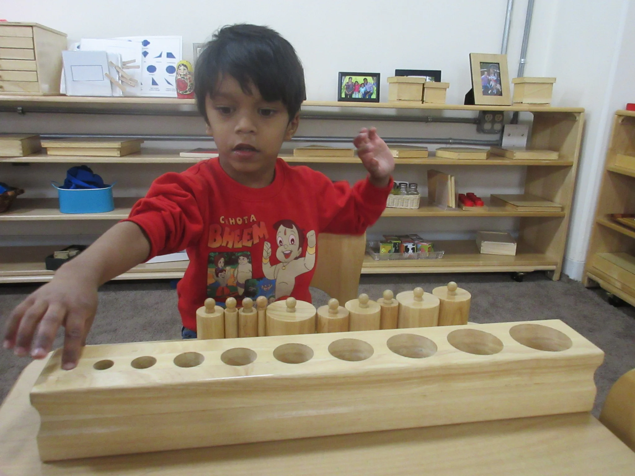 Using the knobbed cylinders
