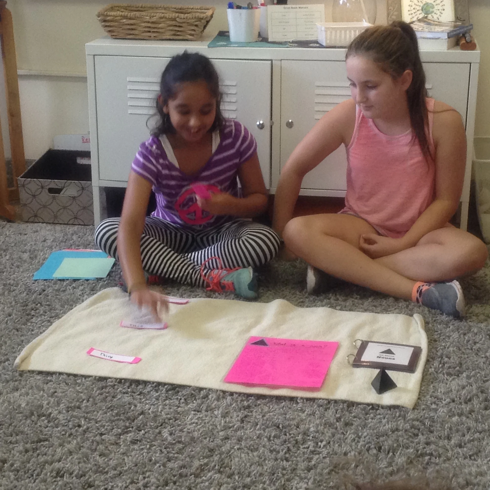 Teaching friends about nouns!