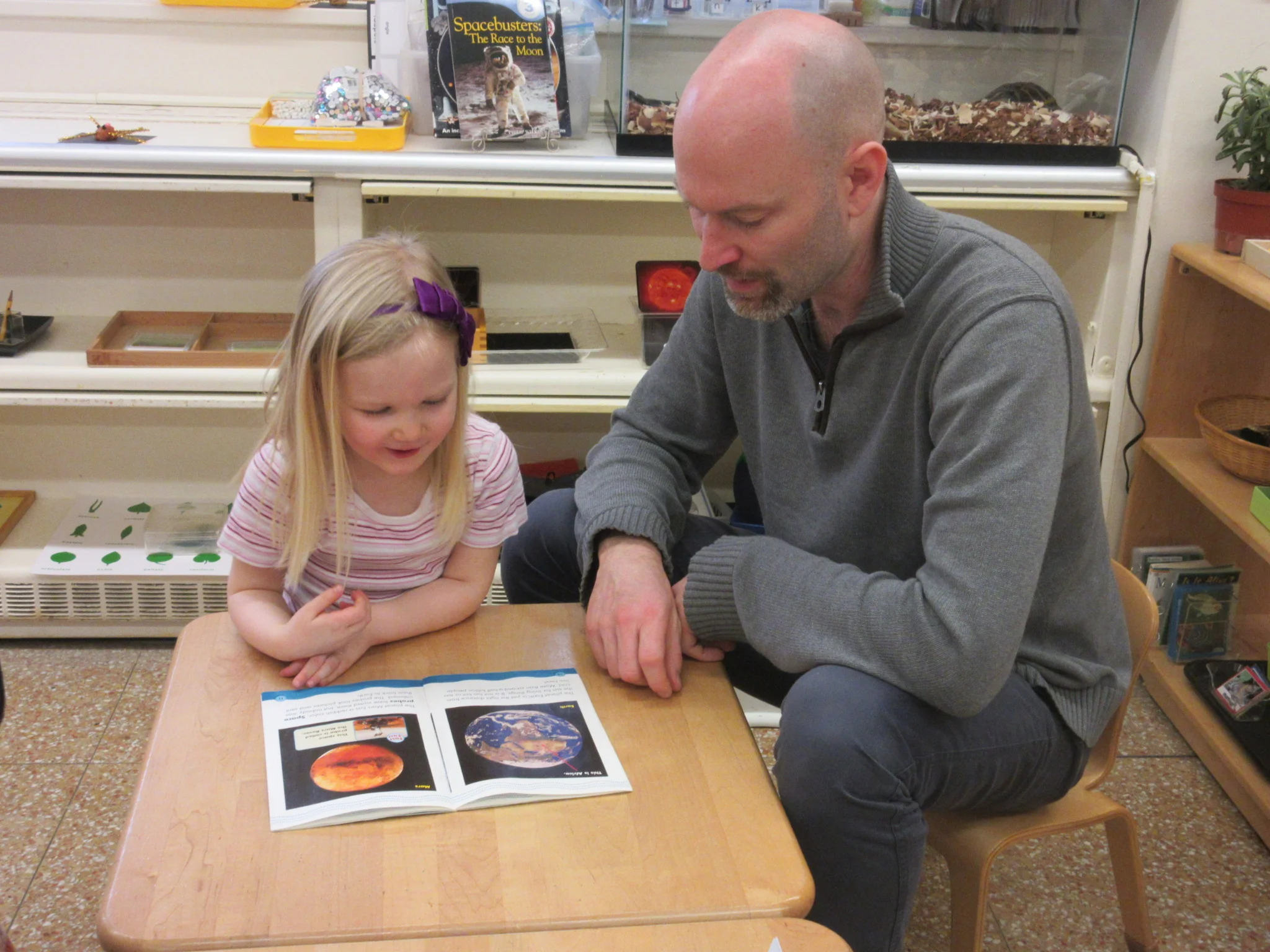 Work with your child week: Reading planet book together