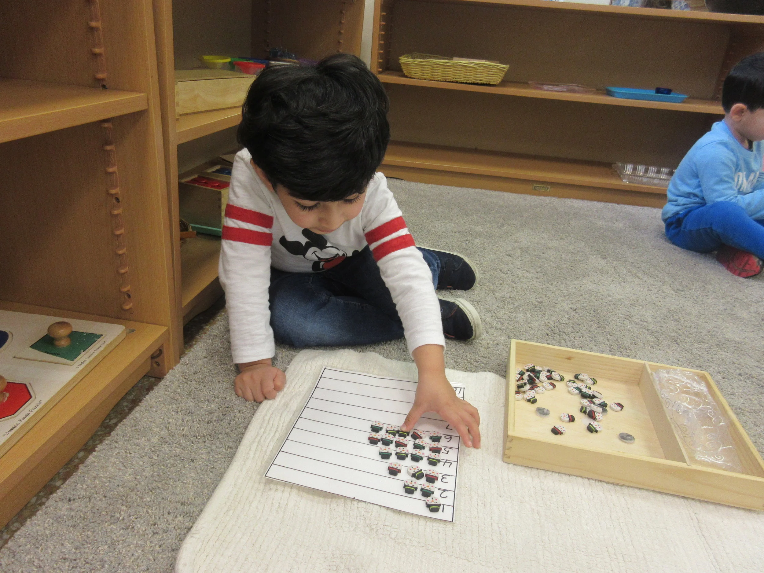 Counting snowmen is a favorite in the Triangle Room. 