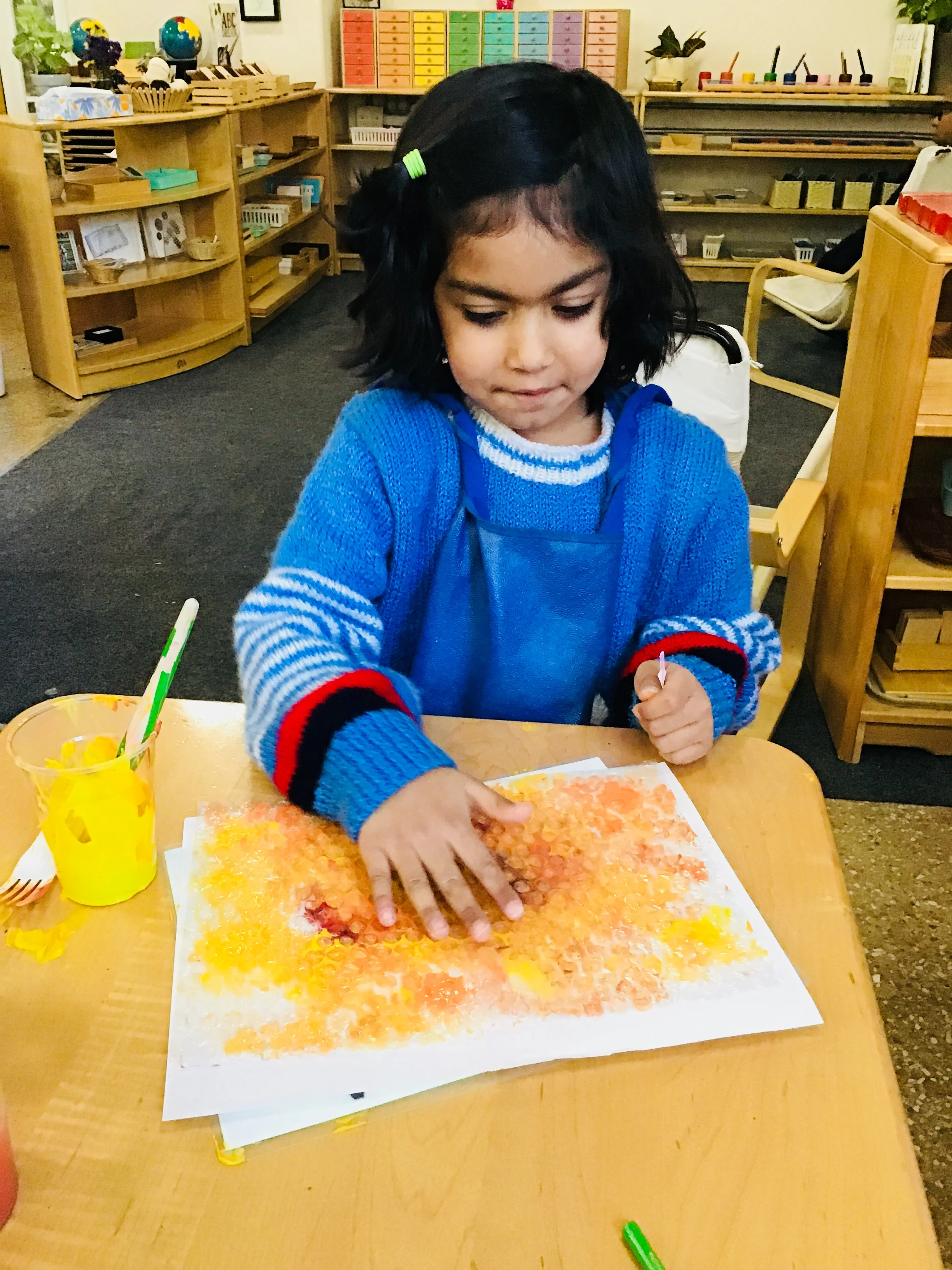 Bubble wrap painting is SO fun!