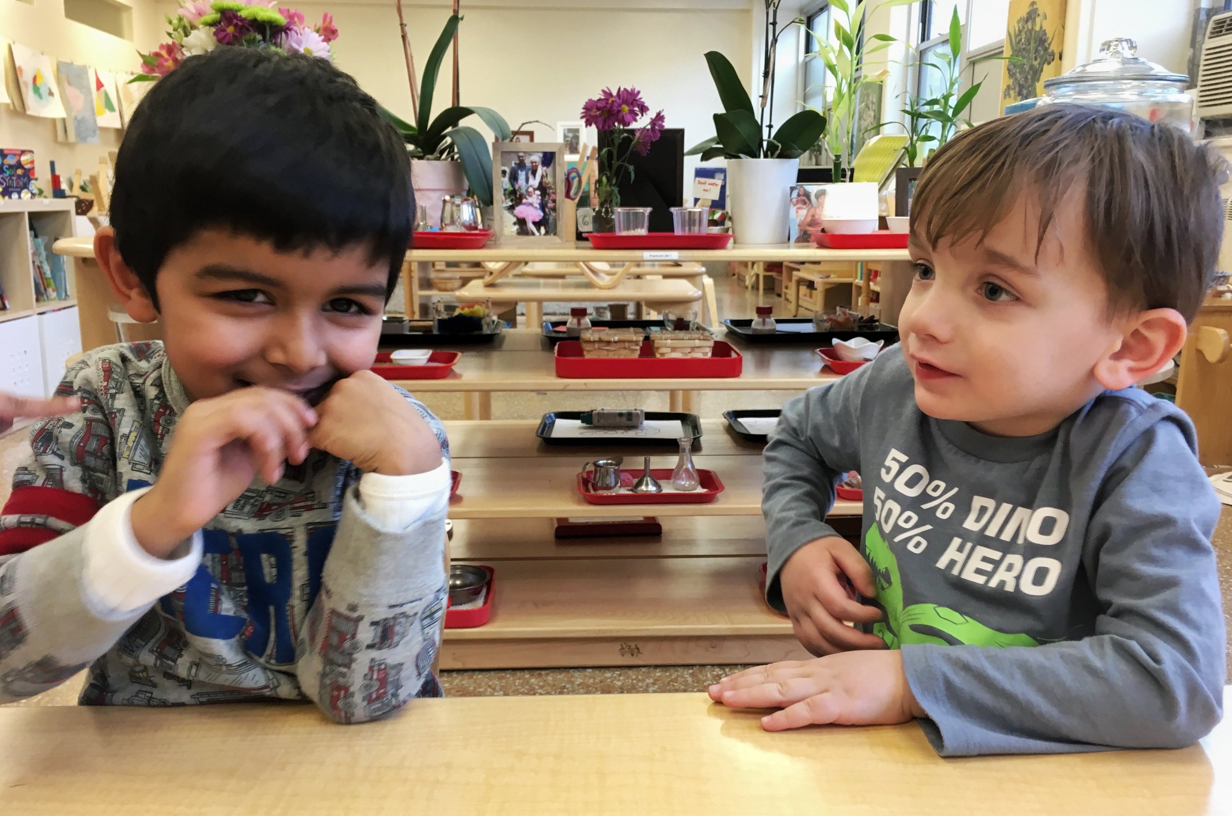 One big brother giving advice to another (new) big brother