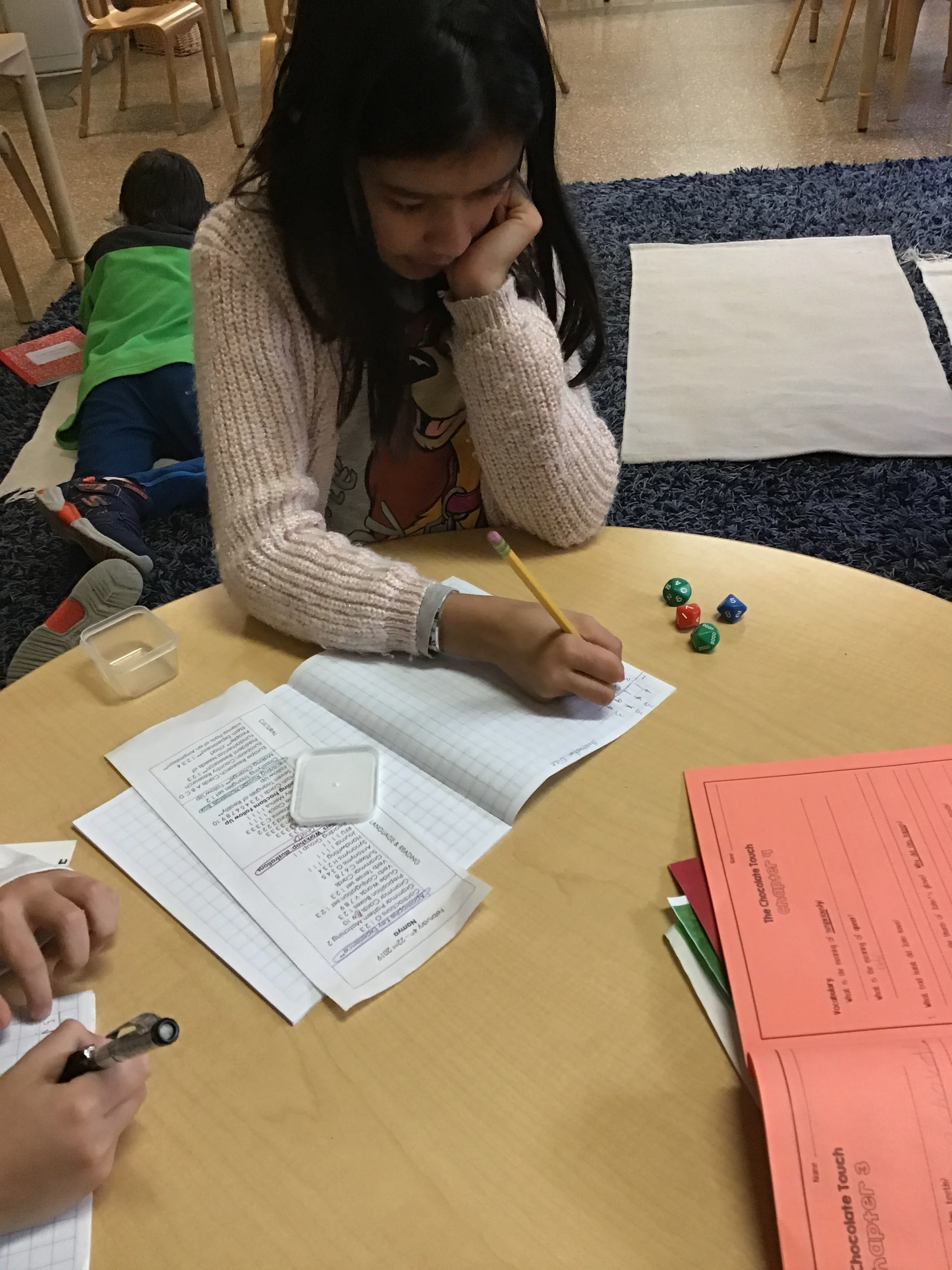 Rolling a decahedron dice is a great way to keep getting new equations 
