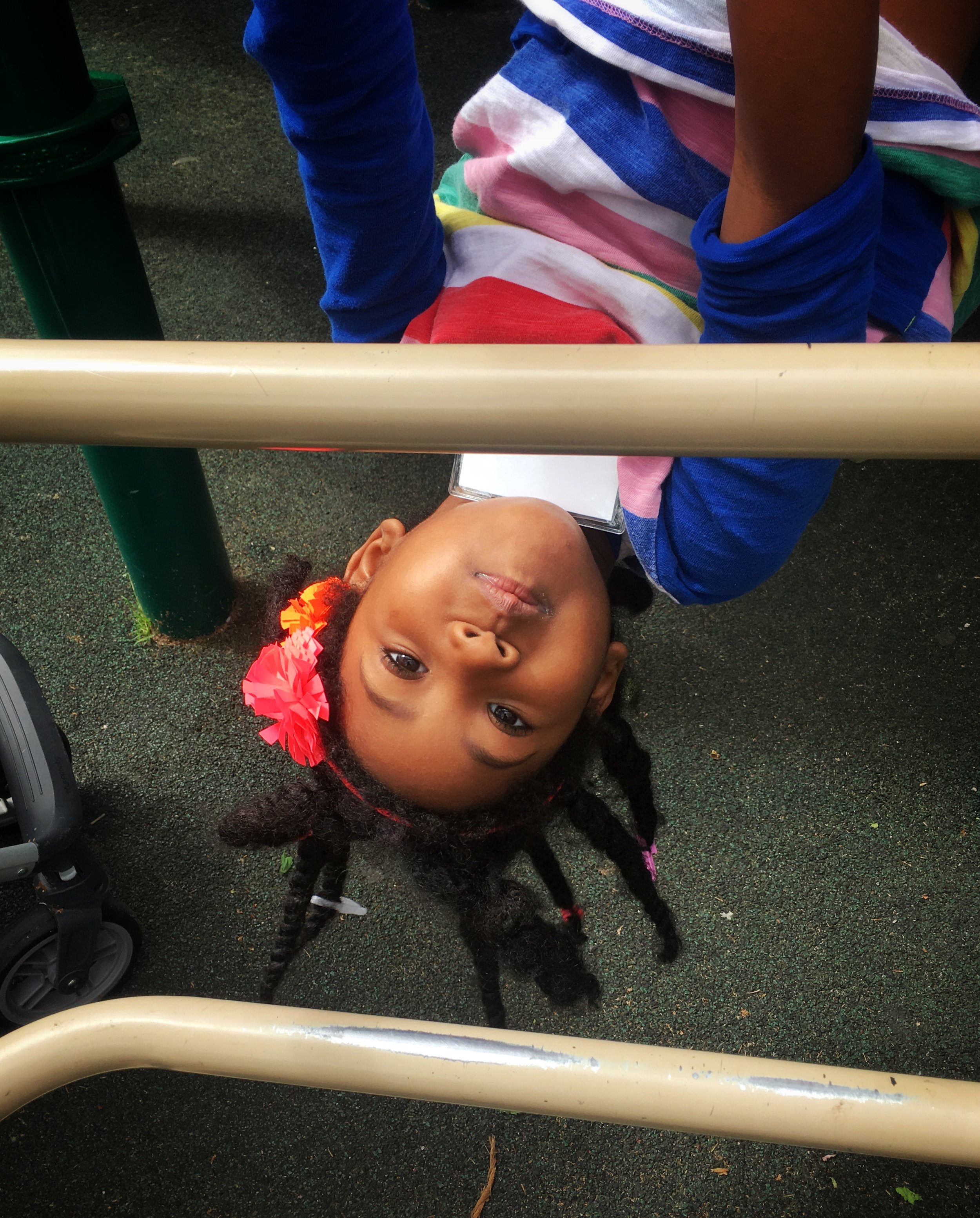 Topsy-turvy time outside!