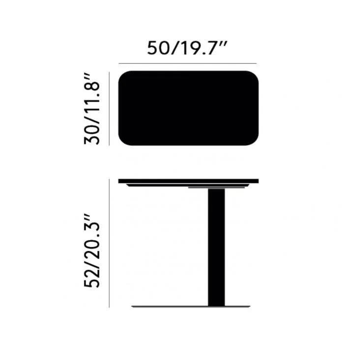Flash Table Rectangle Flash Tables by Tom Dixion — Hub Modern Post — Hub Modern