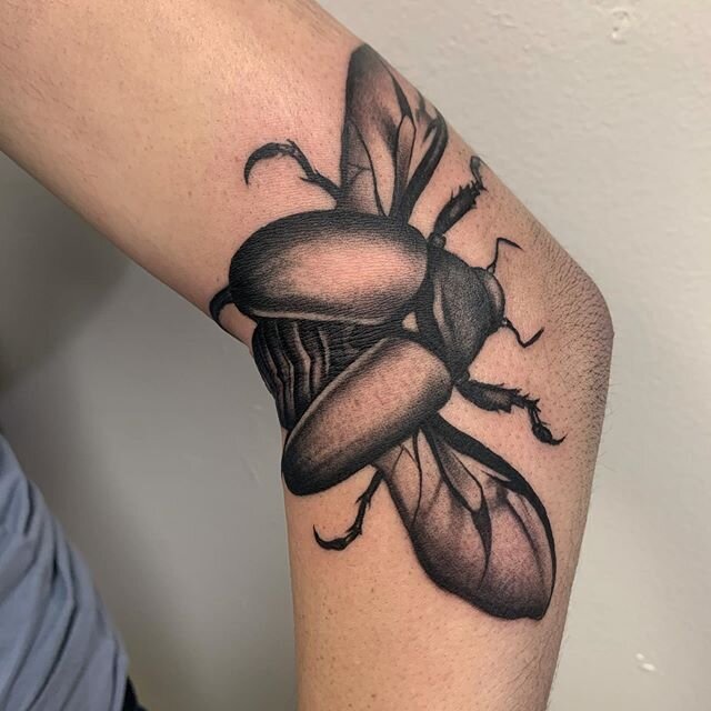 Such a good time catching up with my childhood friend @story_of_josephine and giving her this tattoo! More bugs please:)