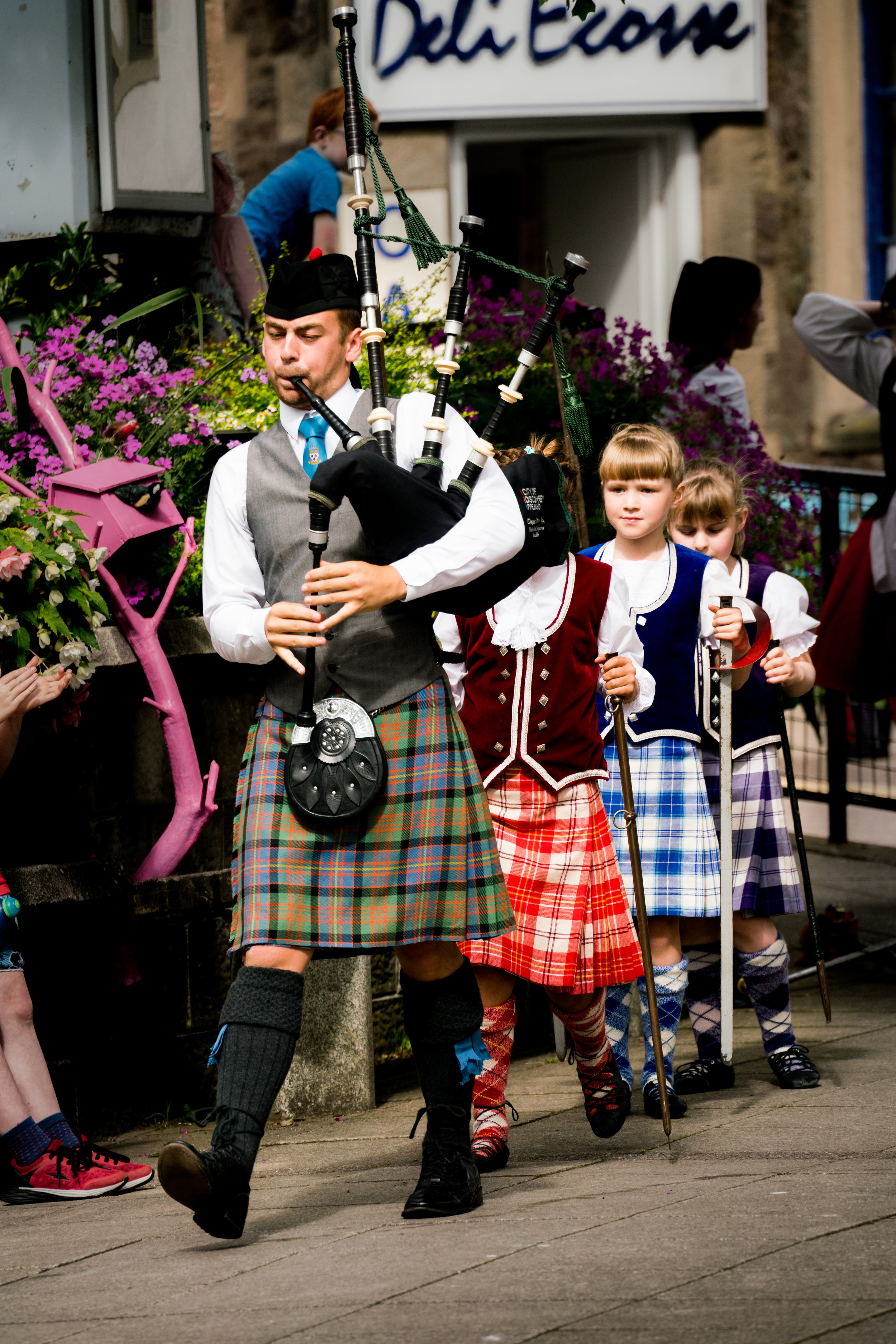 Scottish Kilt And Bagpipes