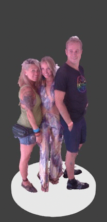 Stephanie and friends at Pridefest 2016