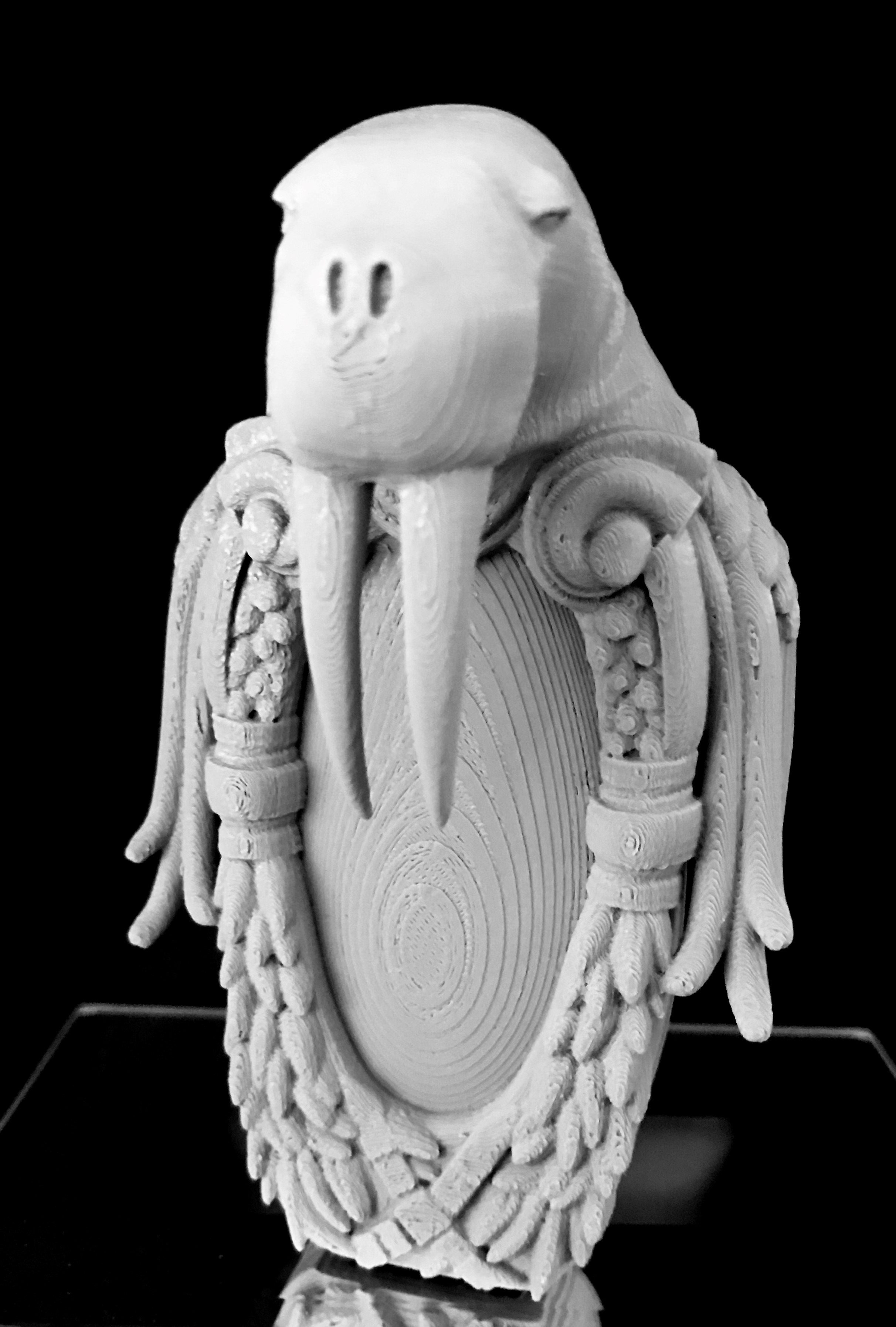 Walrus 3D Print in Gray PLA.jpg