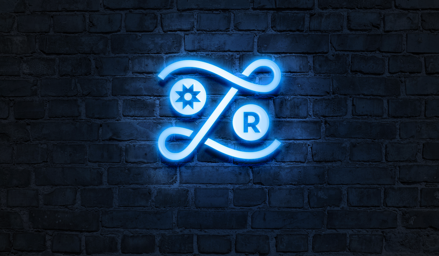 Liaison Room visual identity neon sign