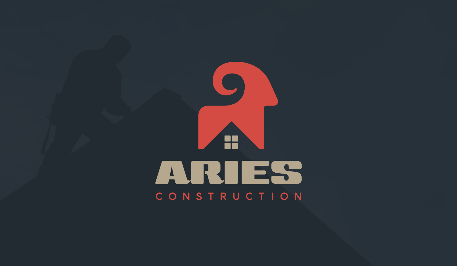 Aries visual identity logo lockup