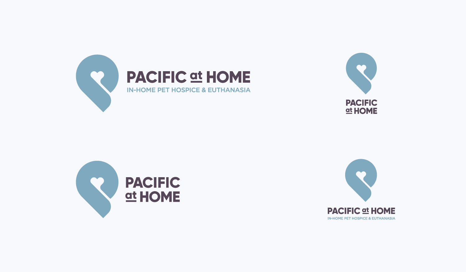 Pacific at Home visual identity logo lockups