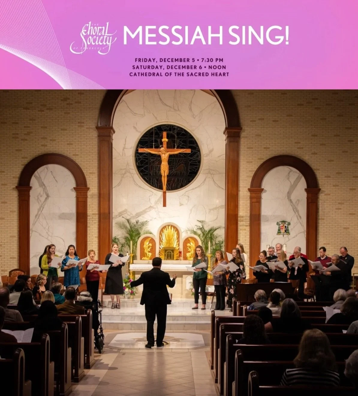 Tickets still available! See link in bio. Friday, December 5 at 7:30 pm and Saturday, December 6 at noon at the Cathedral of the Sacred Heart - Handel&rsquo;s beloved masterpiece. A signature work returns to our repertoire to spark your celebration o