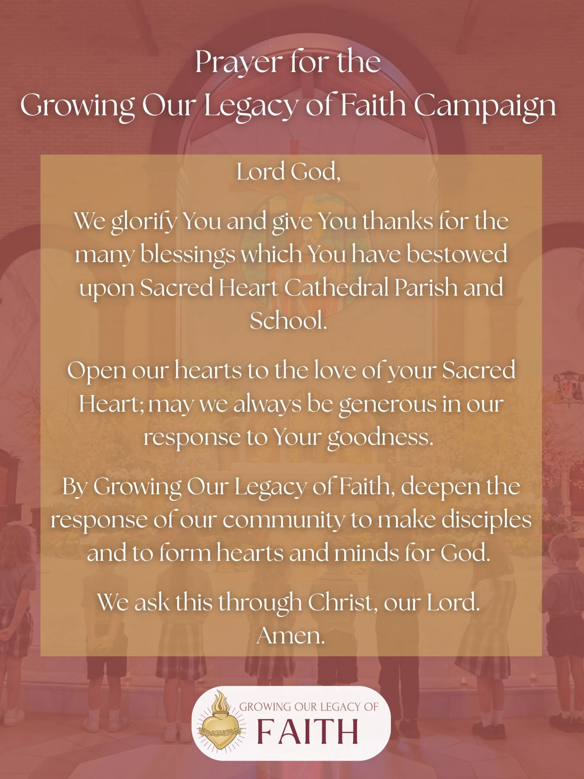 Check out our campaign page to learn more: shc.ptdiocese.org/growing-our-legacy-of-faith