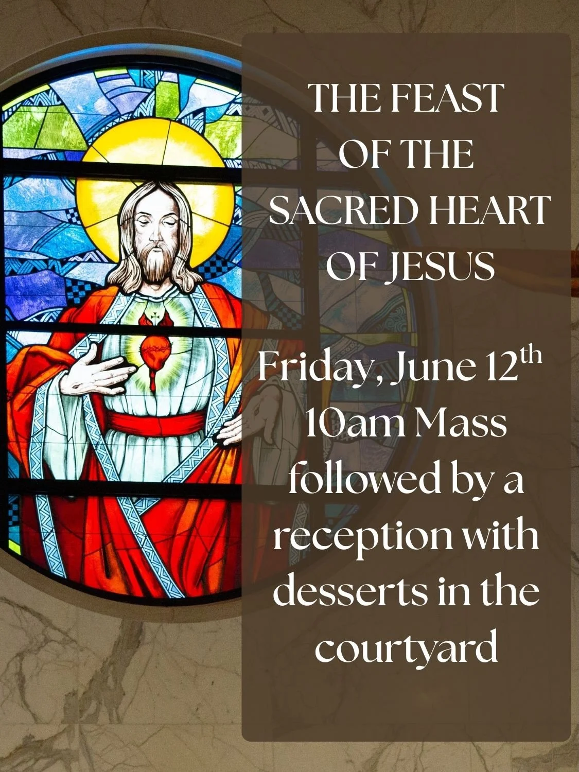 Come to Mass this Friday at 10am to celebrate the Feast of the Sacred Heart! During Mass we will be praying the Prayer of Consecration, joining the United States bishops who are consecrating our nation to the Sacred Heart. Learn more about consecrati