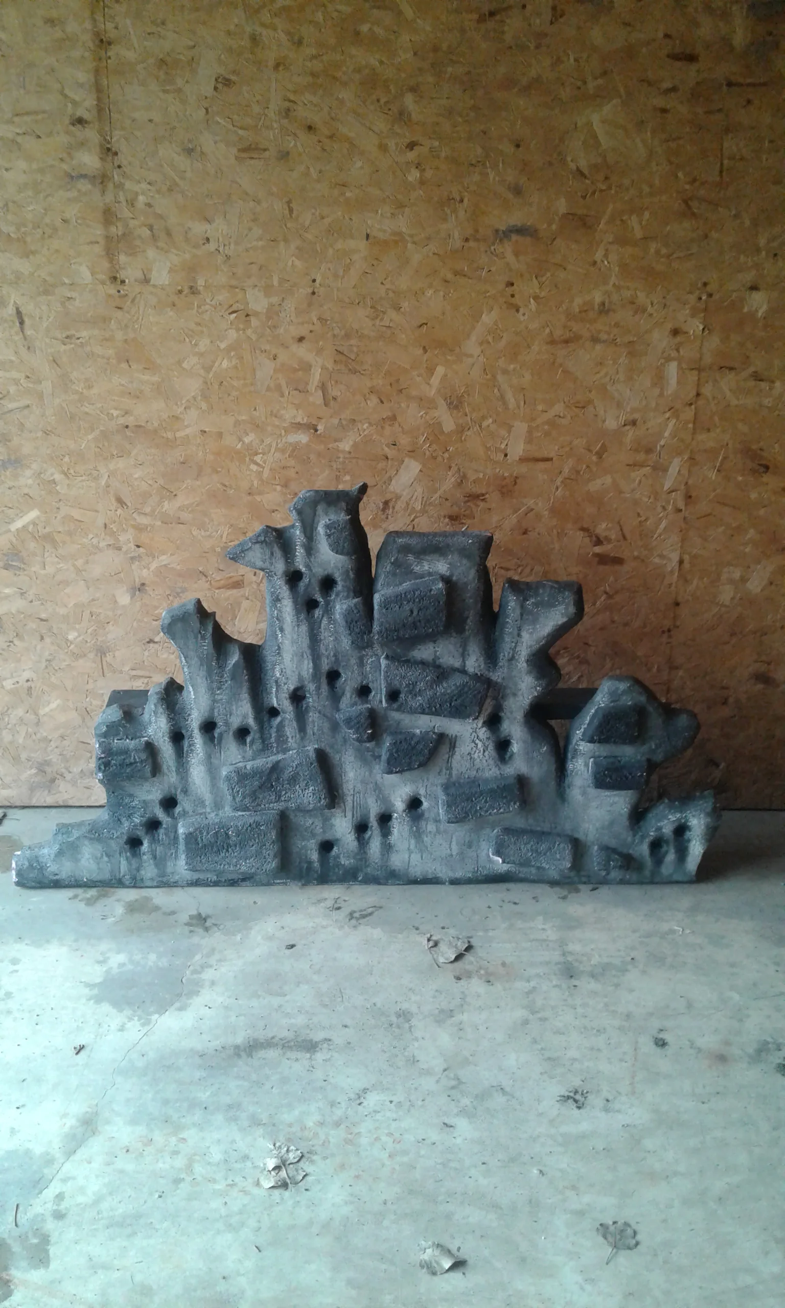 Graveyard set pieces. Hand fabricated and painted.