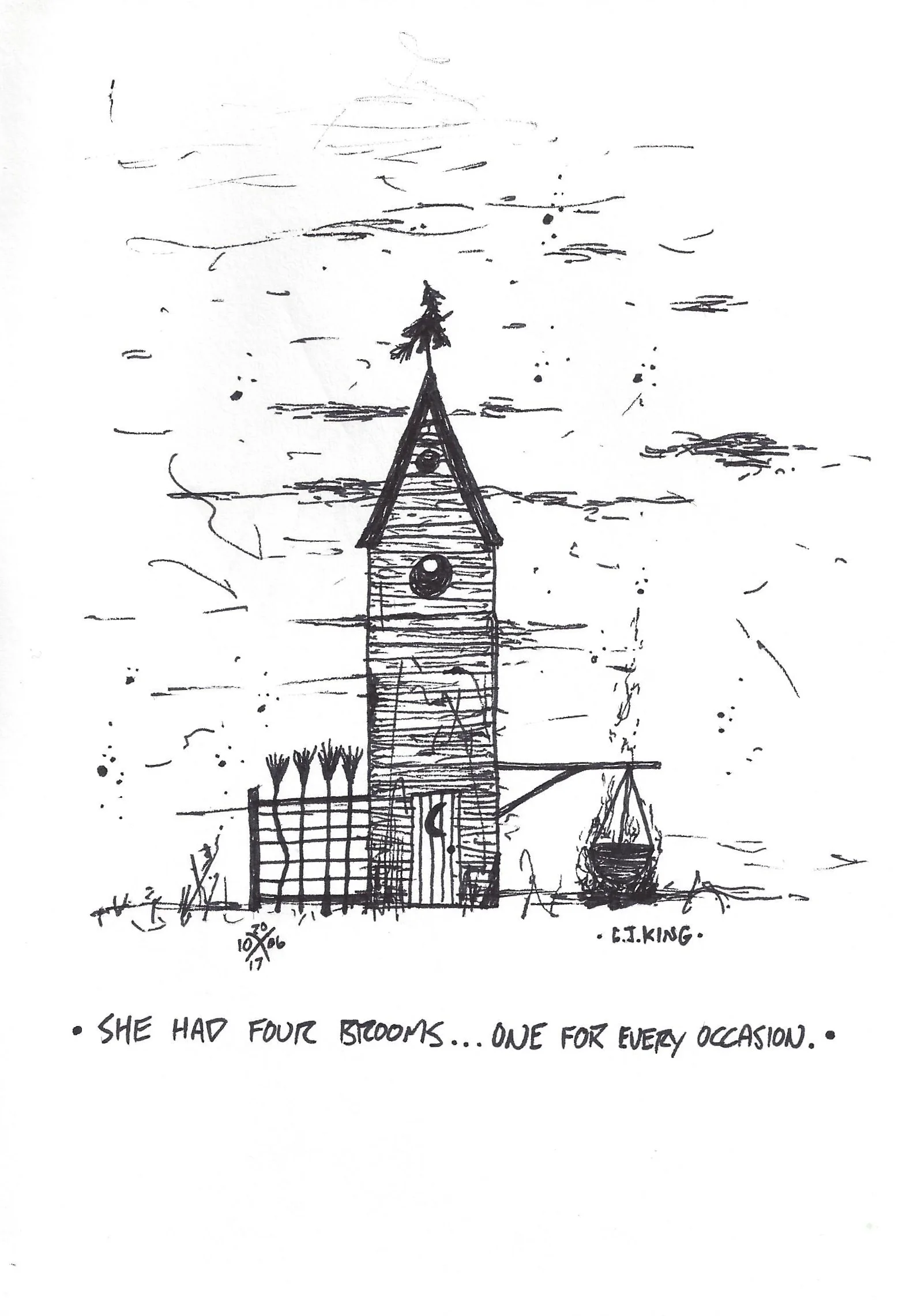 Four Brooms