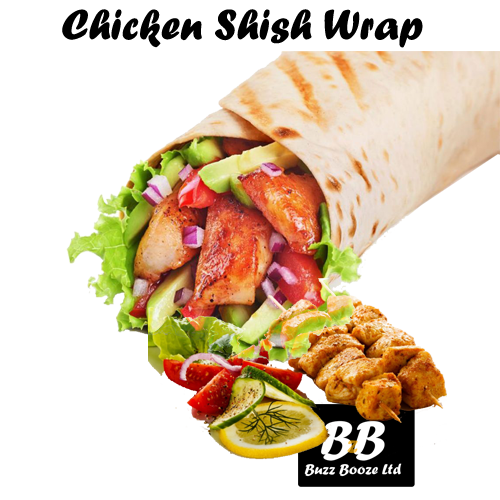 Chicken Shish Wrap Alcohol Delivery Cardiff