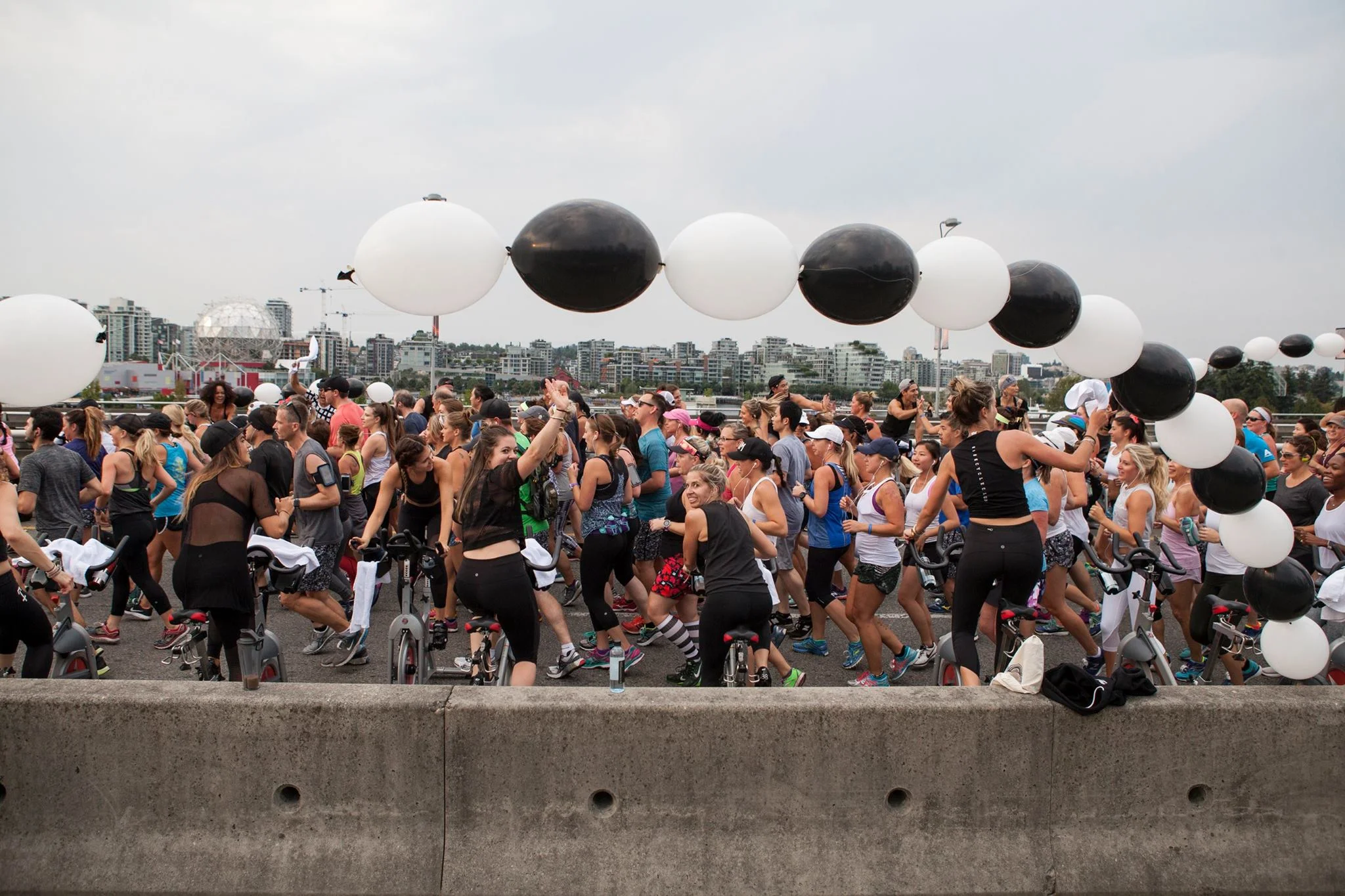Ride Cycle Club cheer station. Photo: lululemon