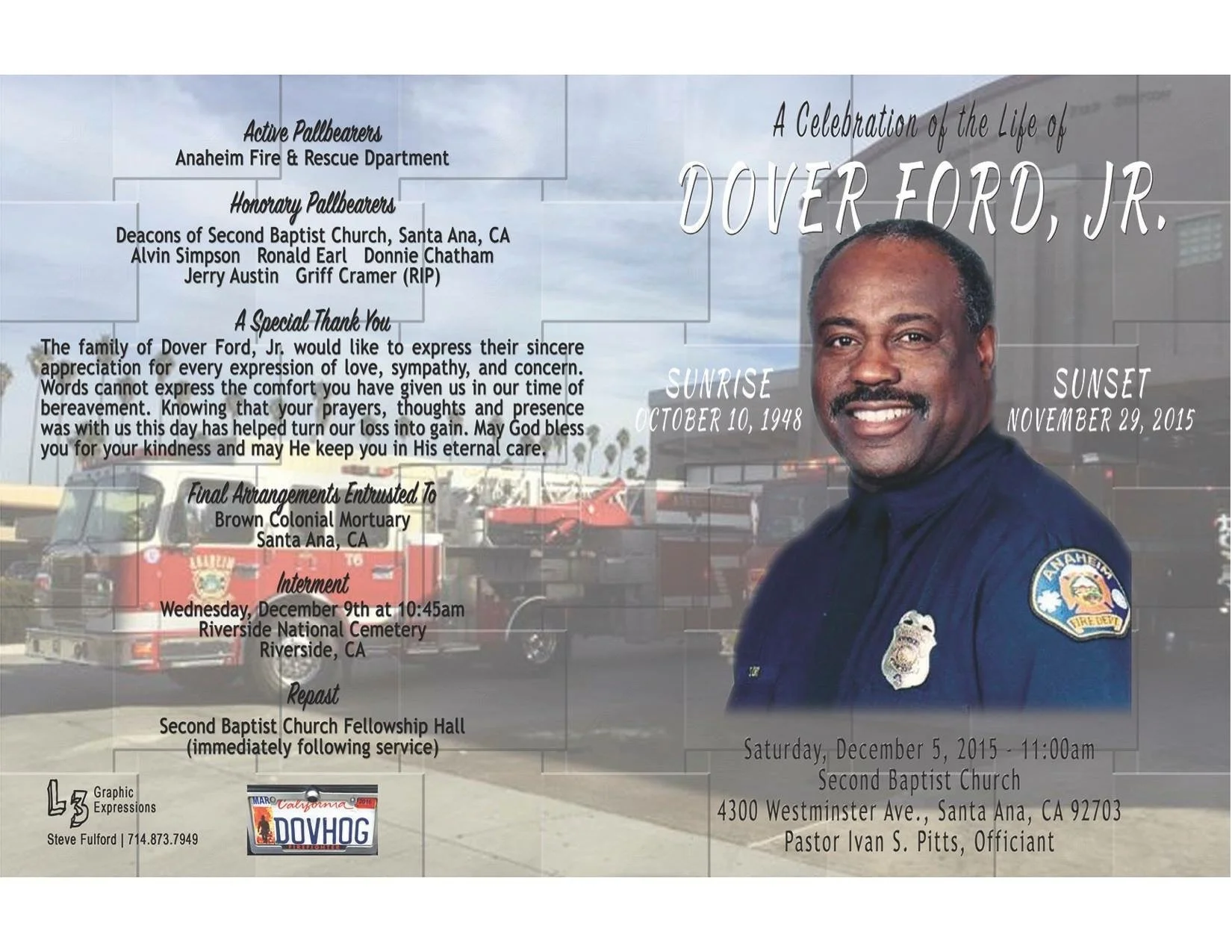 Dover Ford-Firefighter- 1975-2005