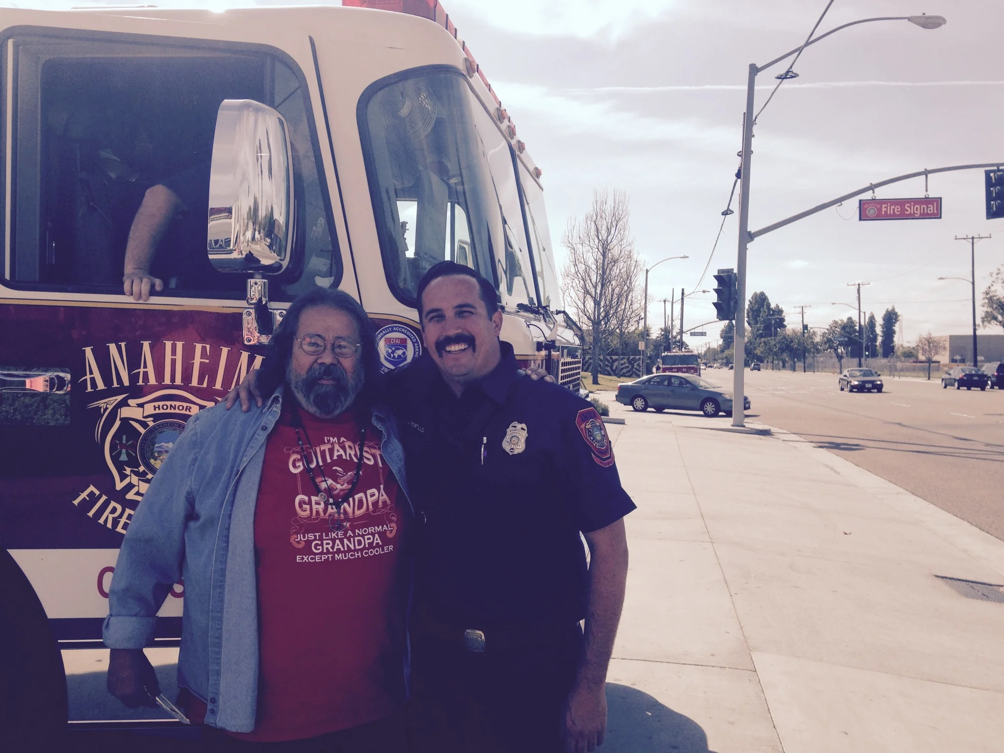 Captain Jim Portillo and son Jim Portillo Jr - Engineer/PM - Anaheim Fire