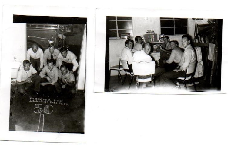 LIKELY 1950-ED DANIEL , HUBERT LADIG , BOB BRUNOT,WILLIAM ( BUD) FASSEL, JIM STARR , DON BERGER