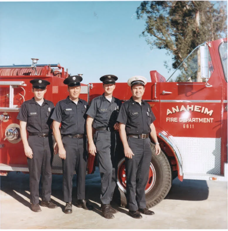 1971 Station 8 A shift - Mike Colin Al Kurpjuweit Charlie Kanenbley Ralph Livingston