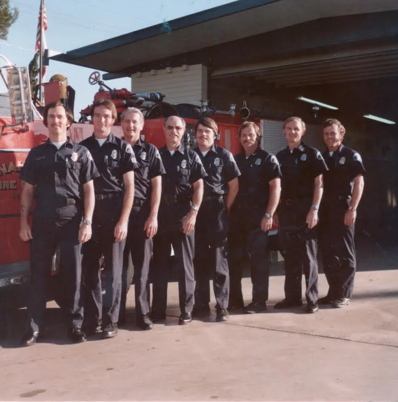 Station5 1976 Ron Hamric, Bill Stroud, Jack Duncan, Bob Richard, Bill "Beany" Allen, Don Barackman,Gus Popke, Bill VanHorn