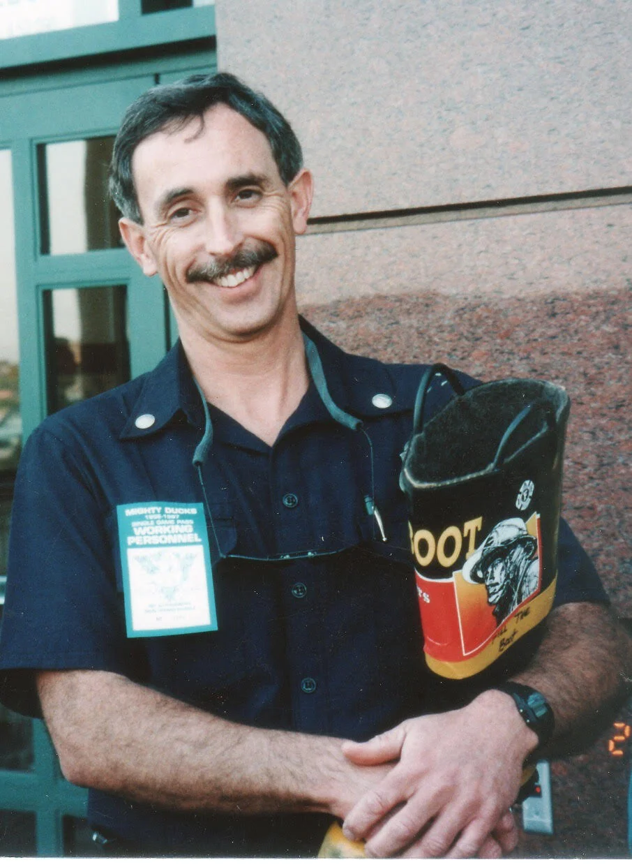 Jim Yost - He fell through roof into apartment - But was OK and continued to work