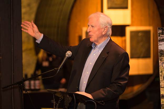 US Congressman Mike Thompson shares stories from evacuees and supporters following Valley Fire devastation. Photo: Nathan DeHart