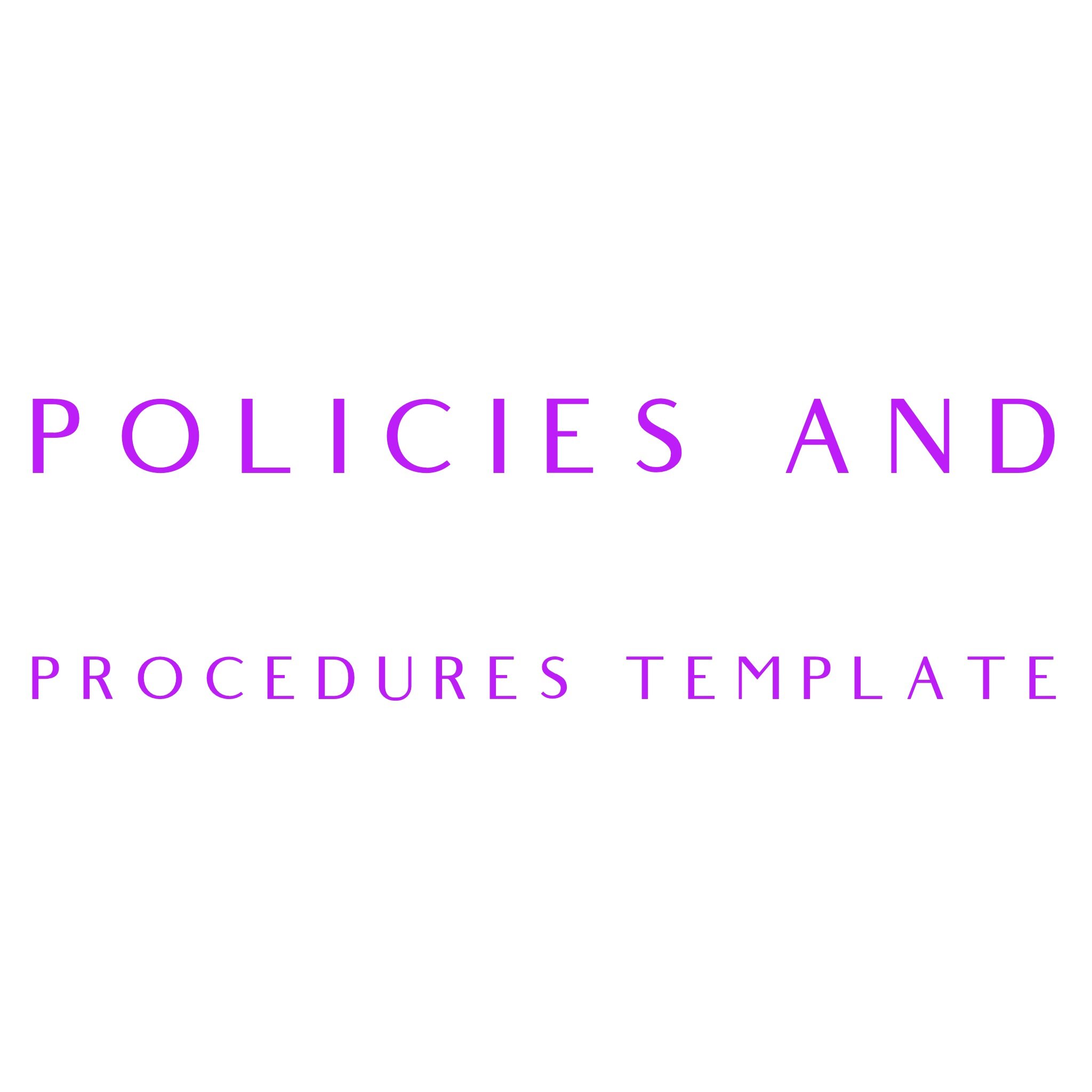 Home Care Policies Template