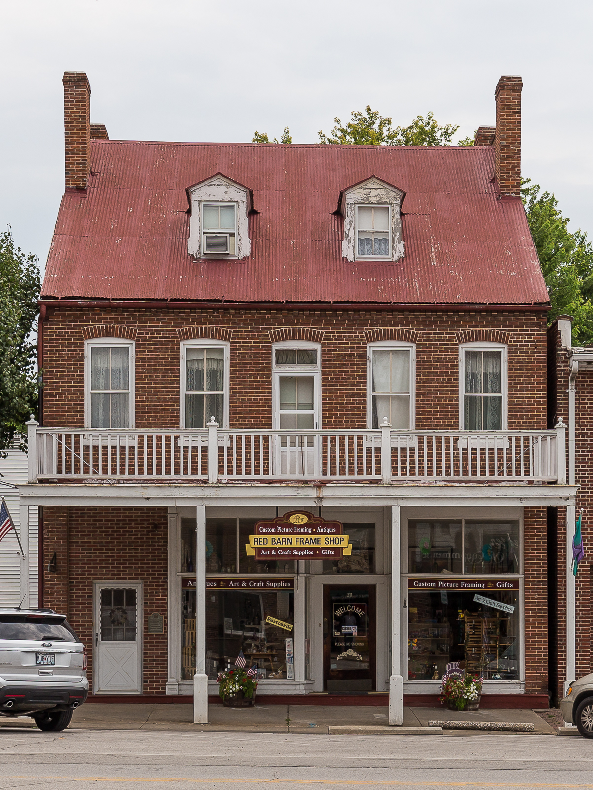 Shop in old building. Lots of stuff like this in town.