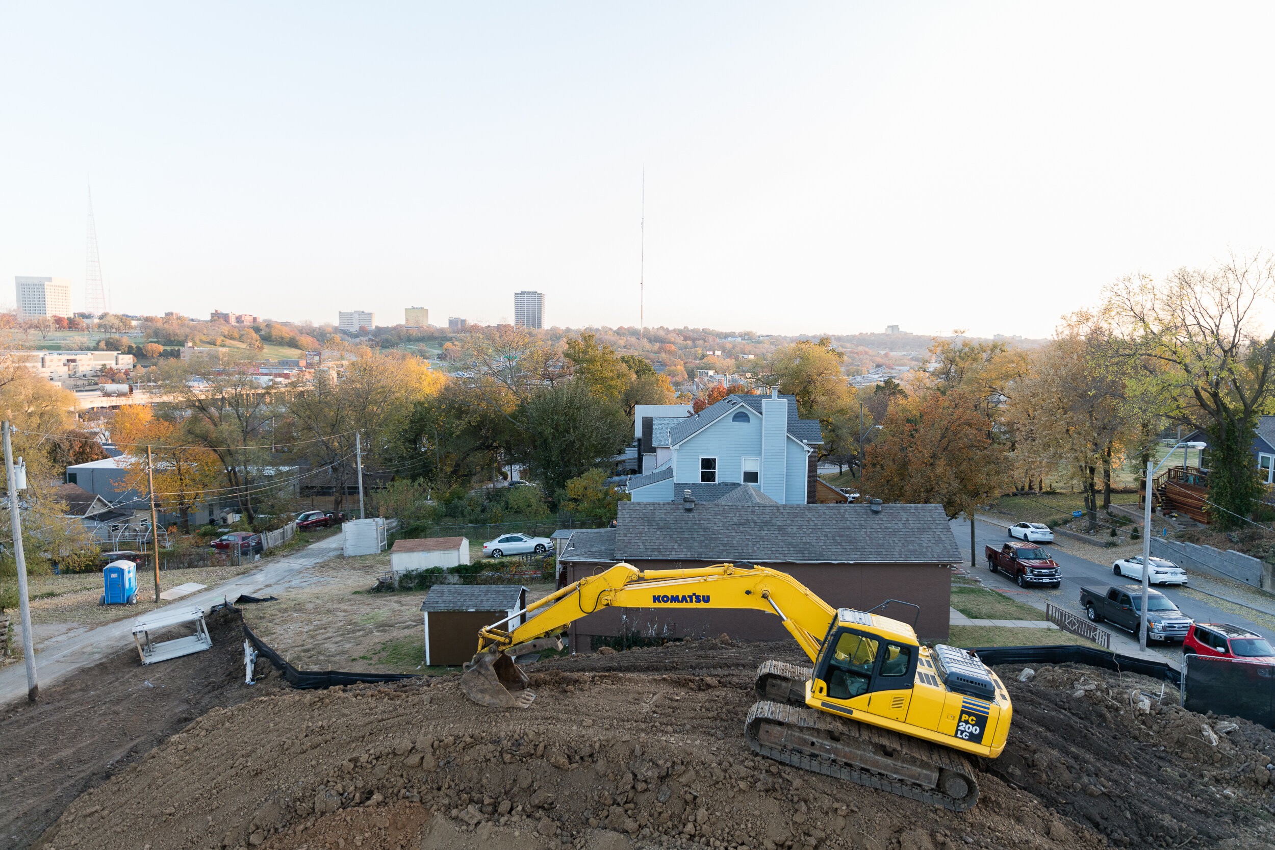  Adjacent lot making way for second house. 