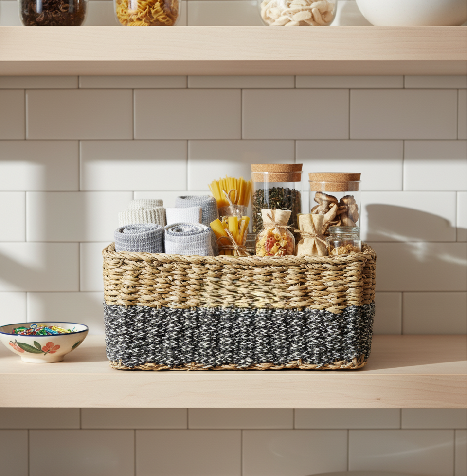 Seagrass Jute Rectangular Basket Ash (5).png