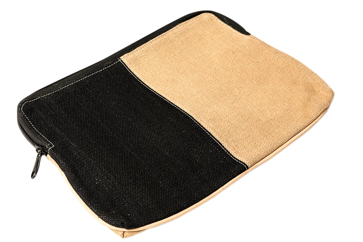Laptop Sleeve Half black half beige