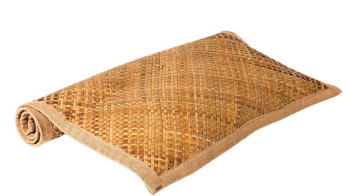 Seagrass Handwoven Mat with biege jute trim