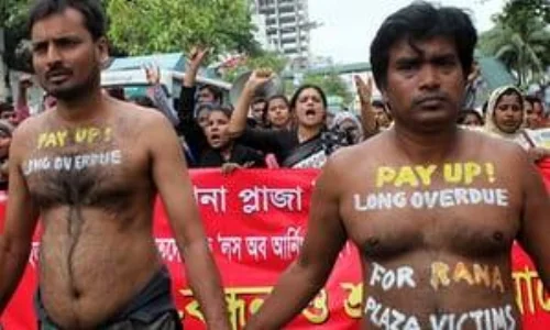 garments worker protest
