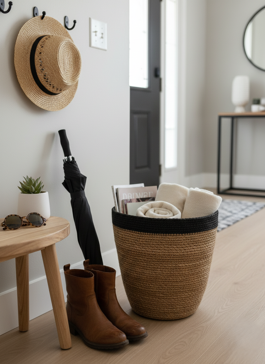 Seagrass Jute Basket with Black Rim (1).png