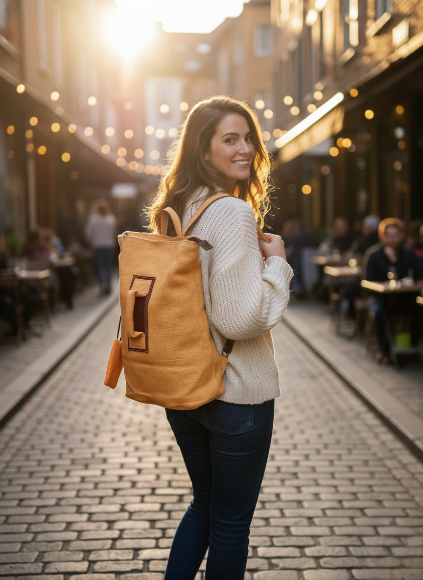 Jute Hipster Backpack Orange (4).png