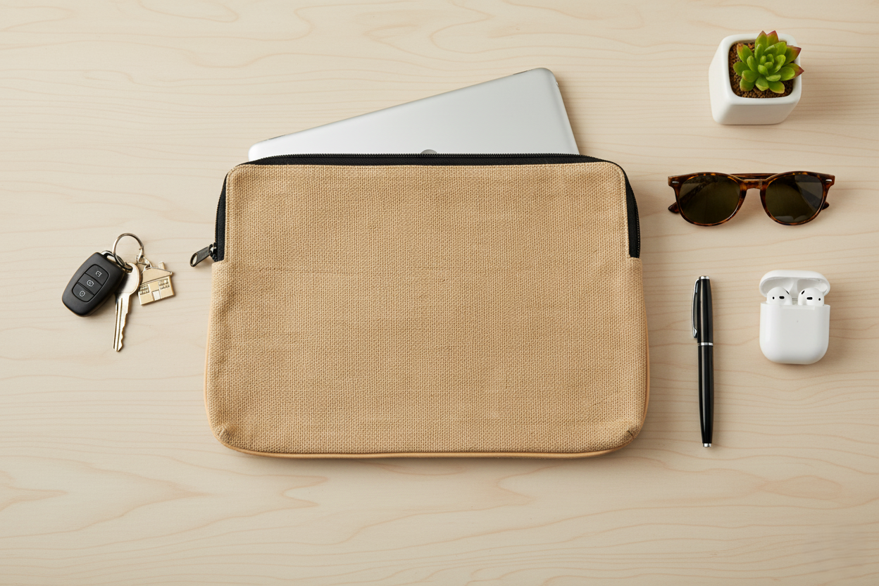 Jute Laptop Sleeve Beige (4).png