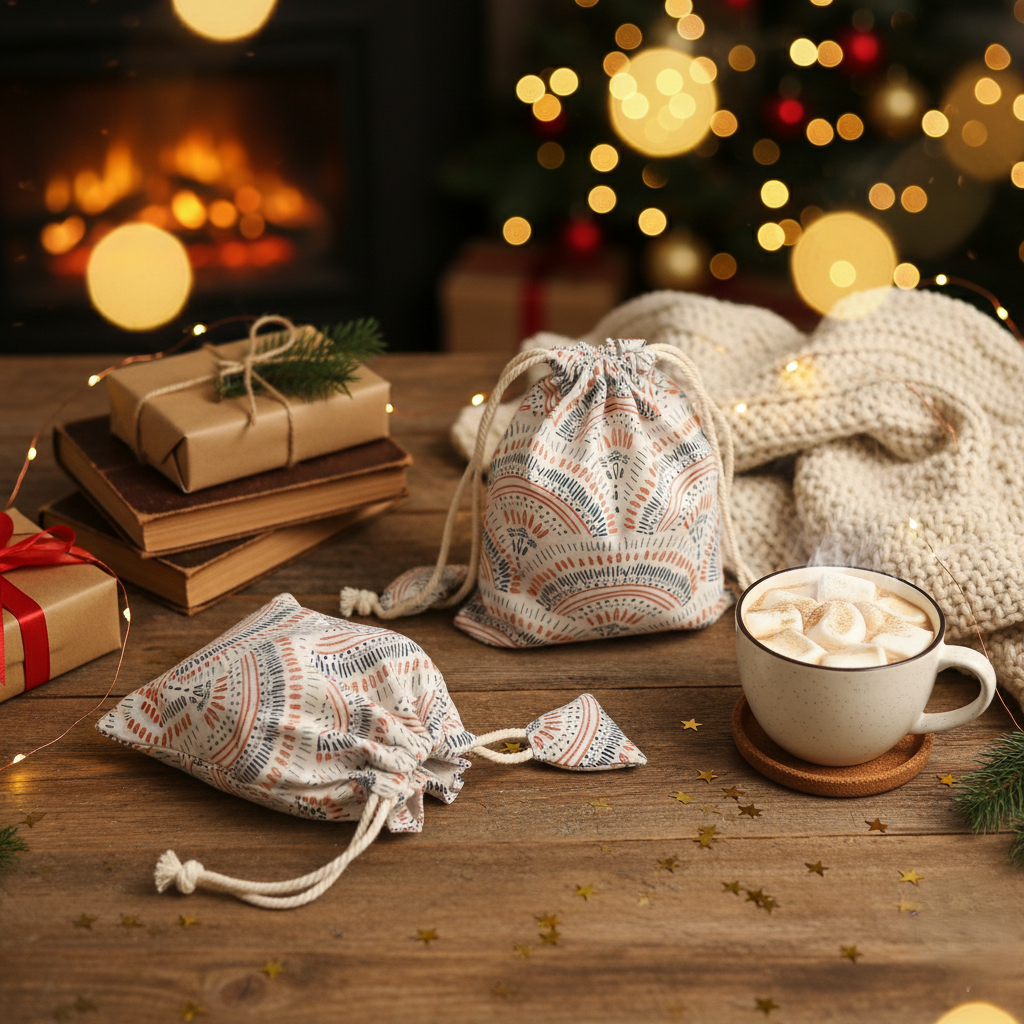 Cotton Drawstring Gift Pouch