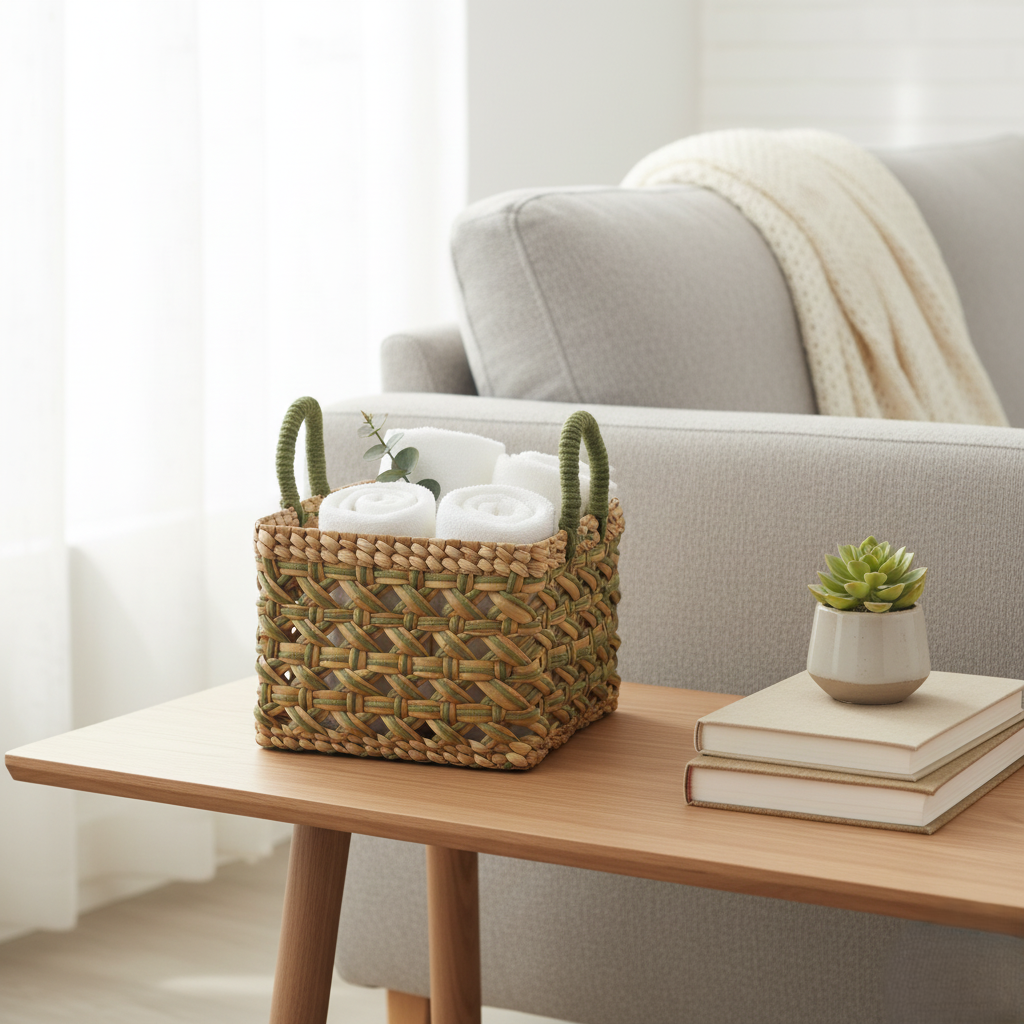 Seagrass Jute Basket Square BHP 7131 (1).png