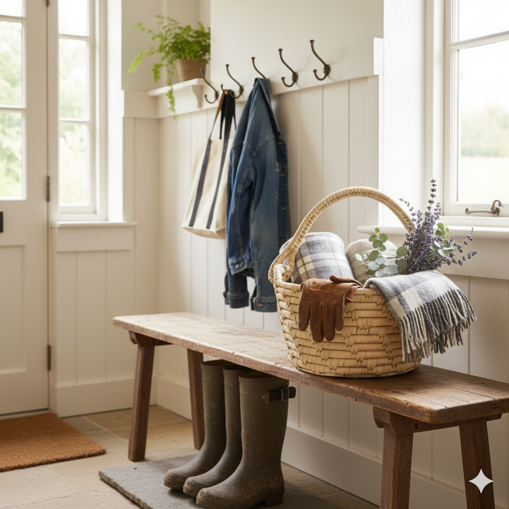 Date Leaf Basket Natural