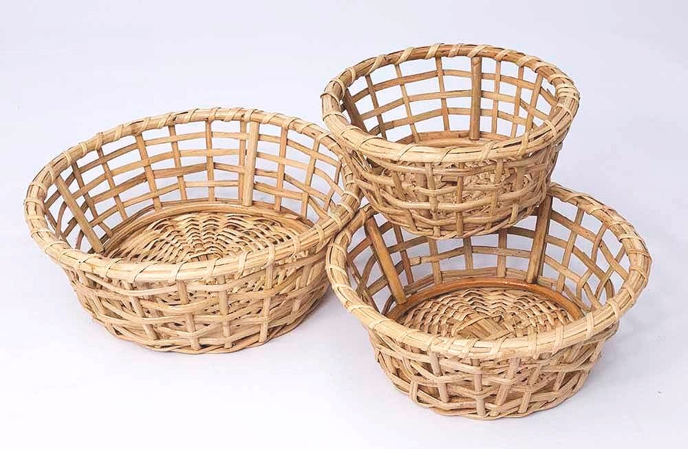 Three Cane Bowls