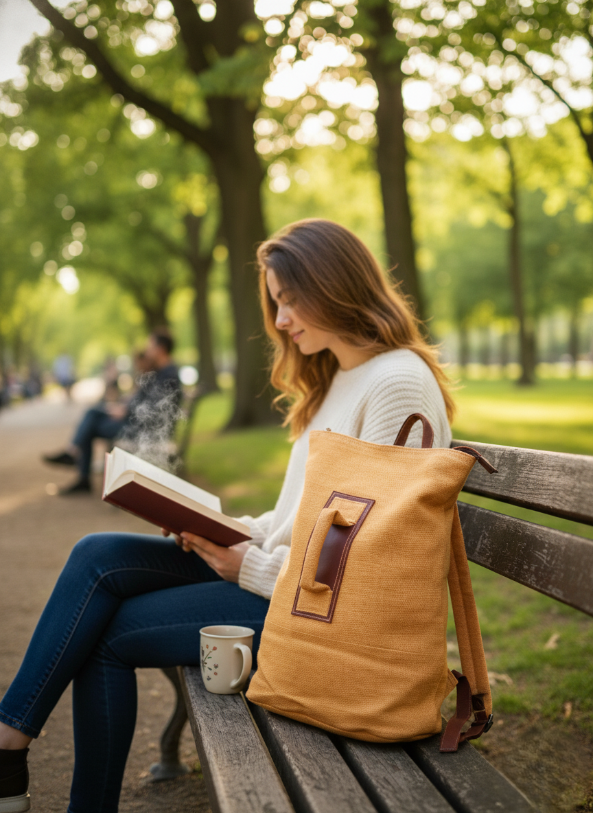 Jute Hipster Backpack Orange (3).png