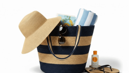 Braided Jute Tote Beige & Blue.gif