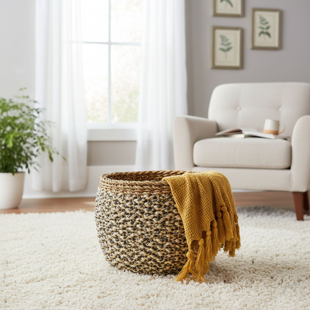 Jute and Seagrass Chevron Weave Basket (4).png