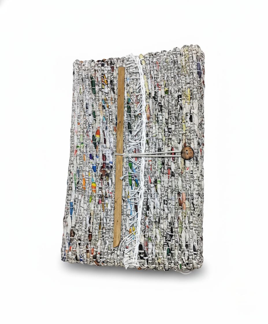 Handmade Recycled Newspaper Notebook – Crafted with Purpose, Pressed by ...