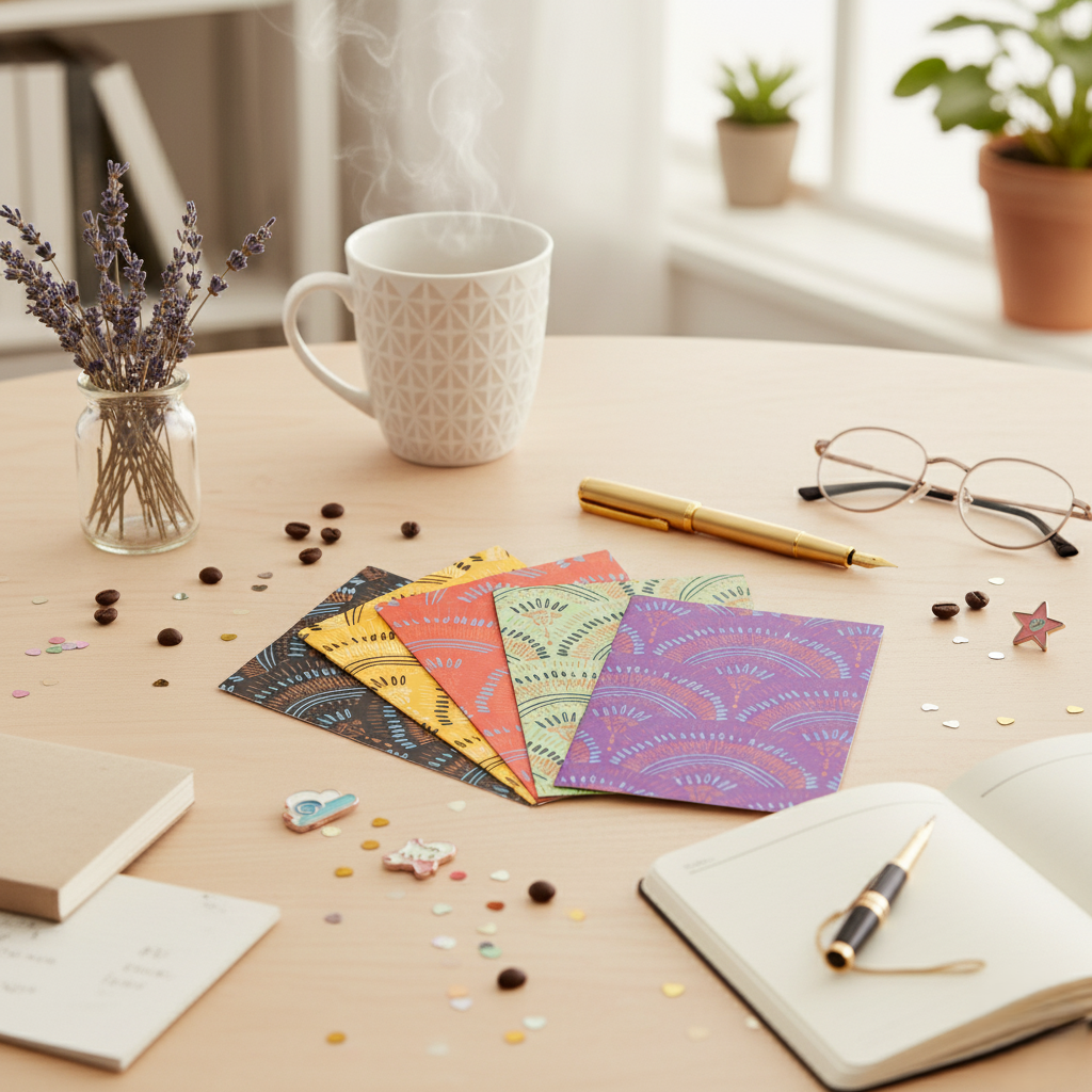 Handmade Paper Greeting Card – Crafted with Care, Sent with Love