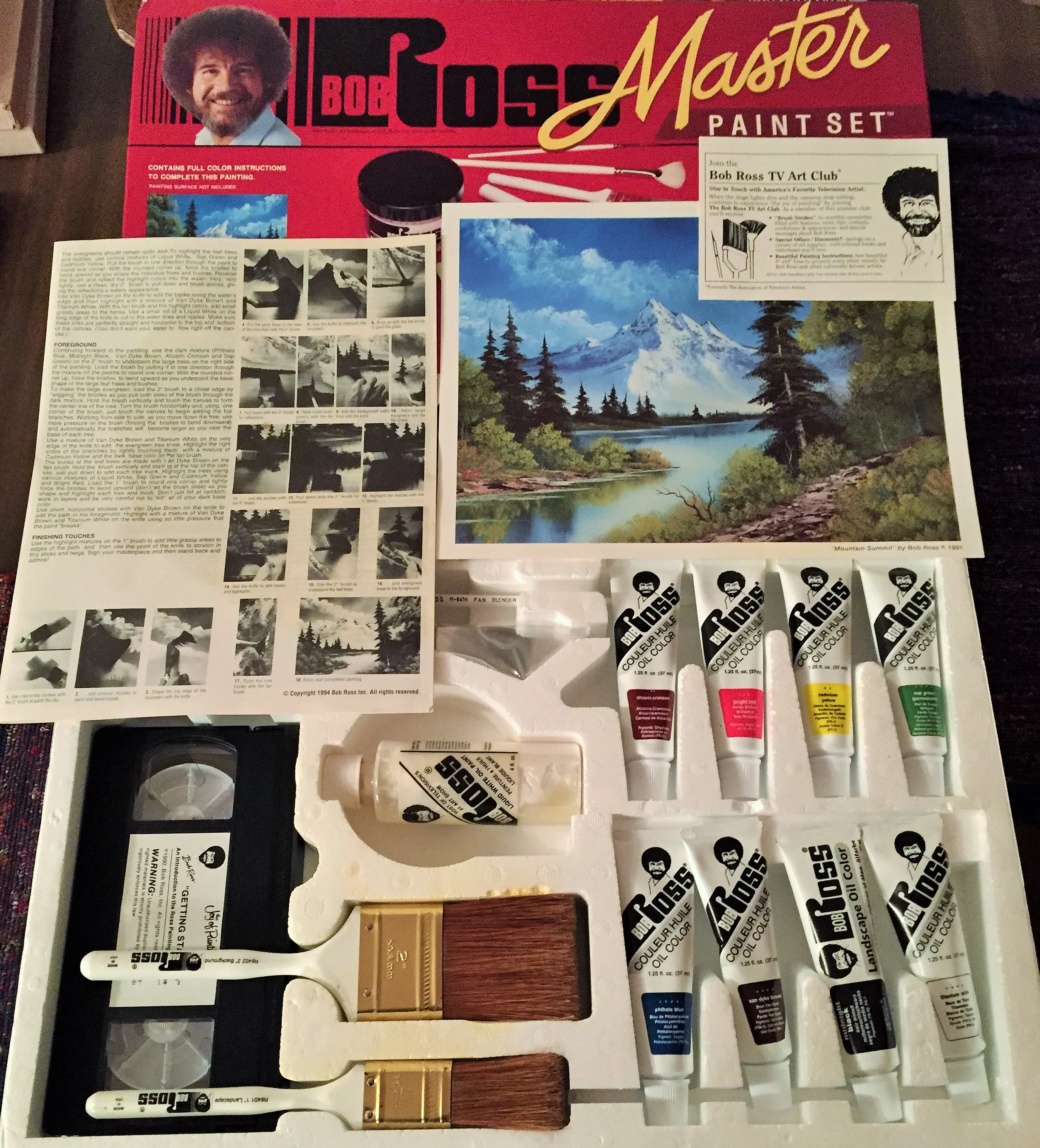 The set used by Jarred for his painting. At least 15 years old. 